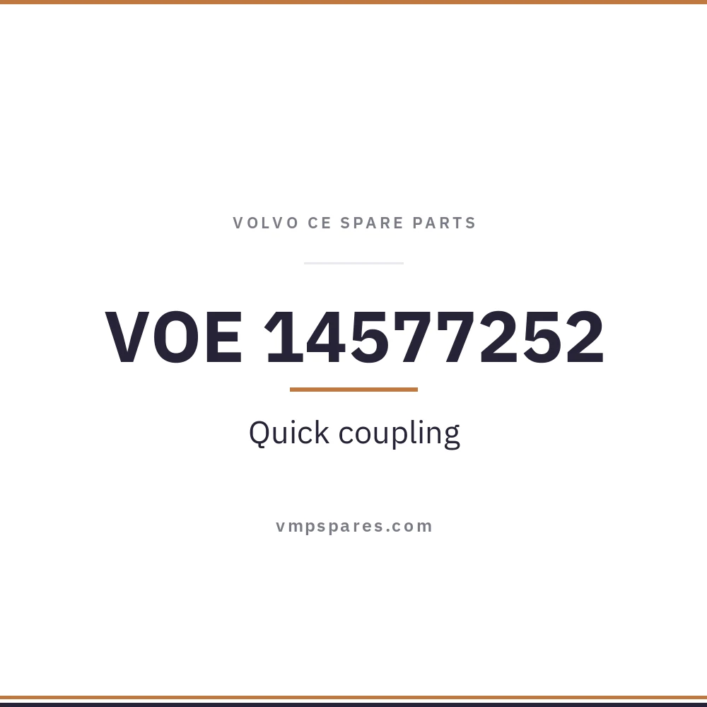 VOE 14577252 – Quick coupling