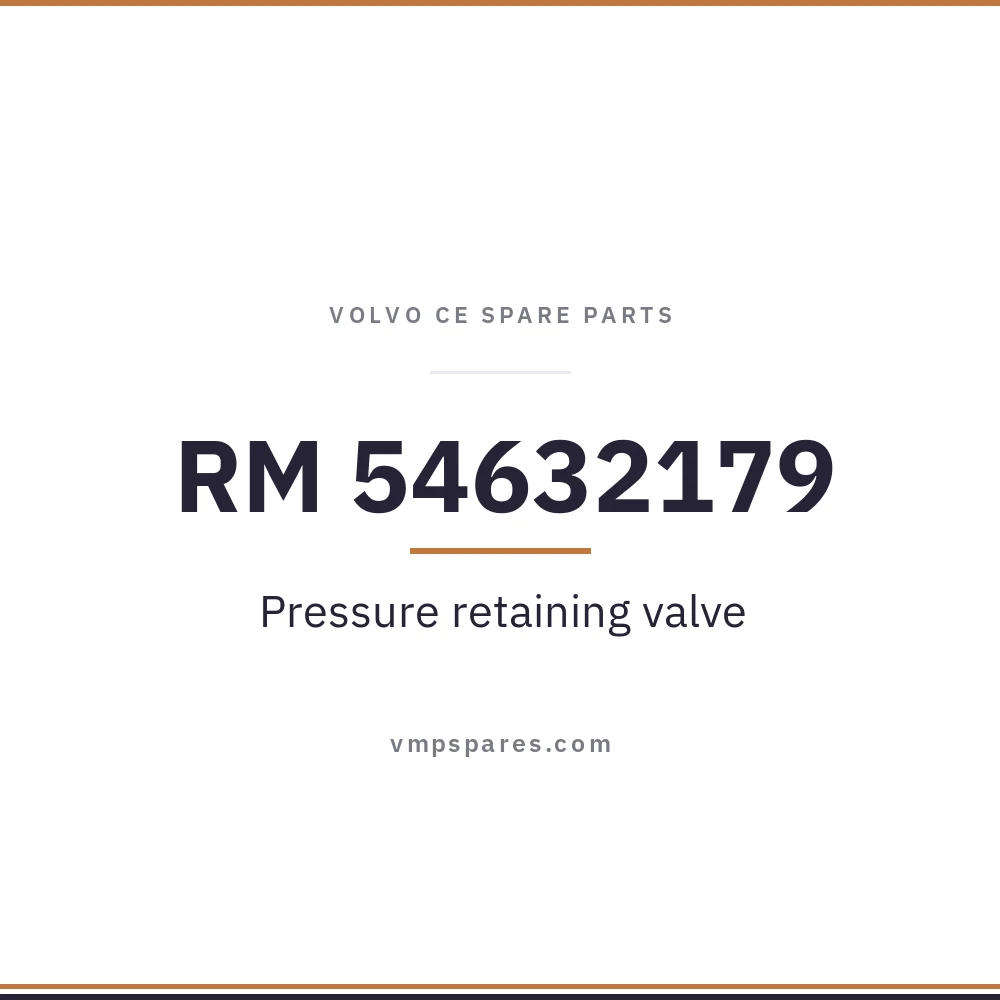 RM 54632179 – Pressure retaining valve