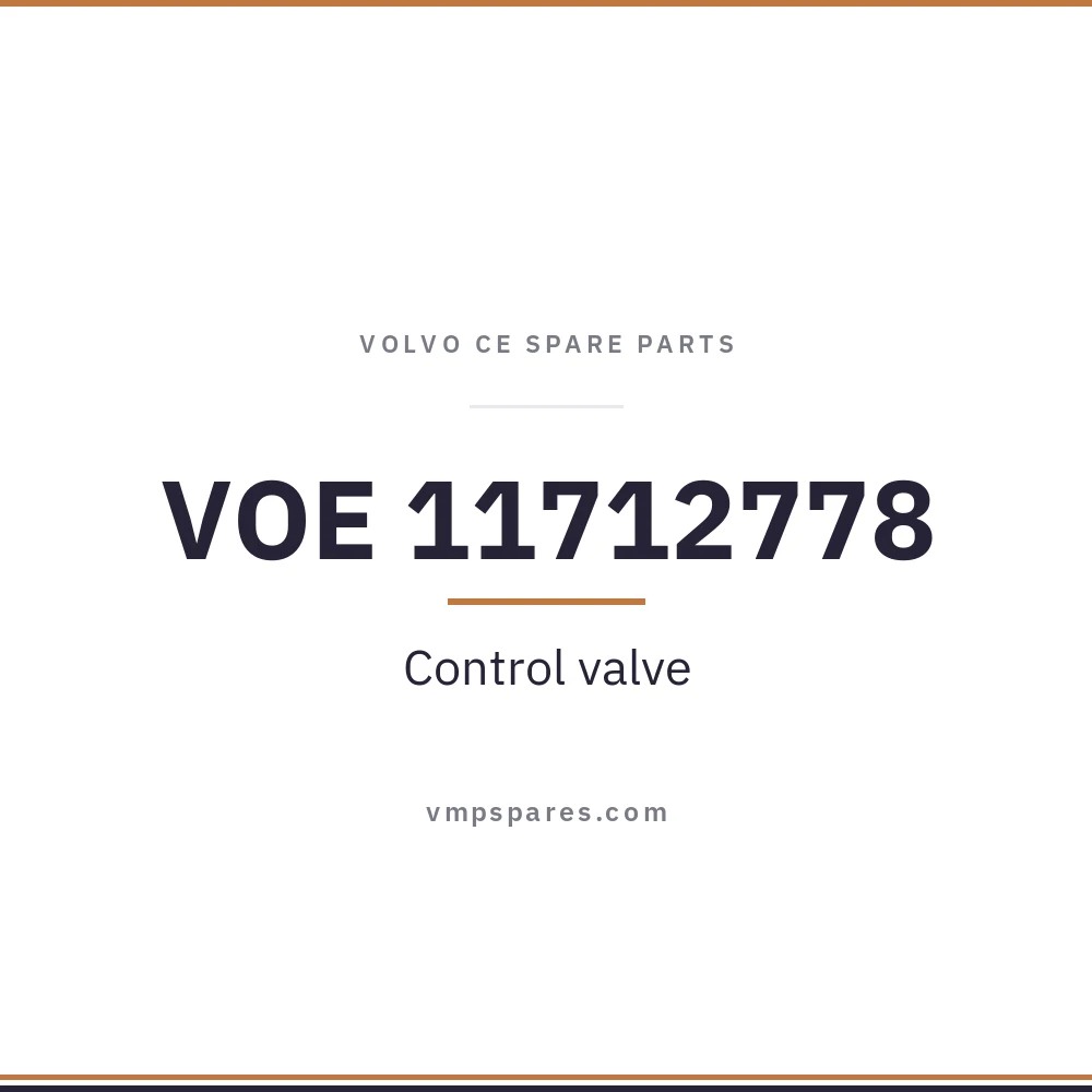VOE 11712778 – Control valve