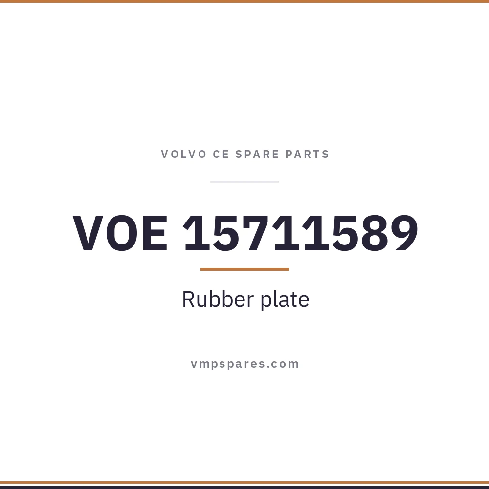 VOE 15711589 – Rubber plate