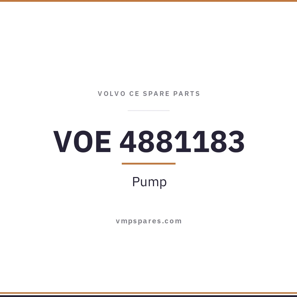 VOE 4881183 – Pump