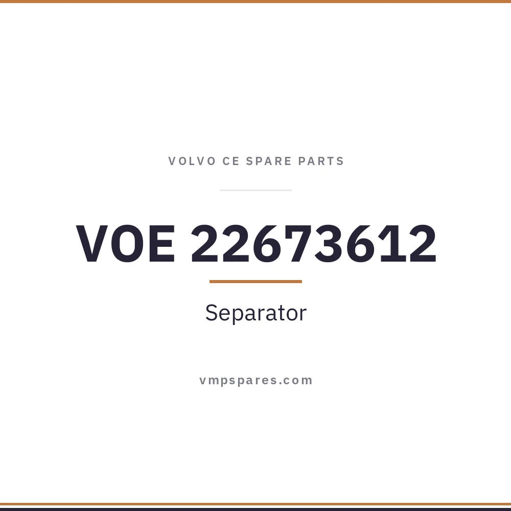 VOE 22673612 – Separator