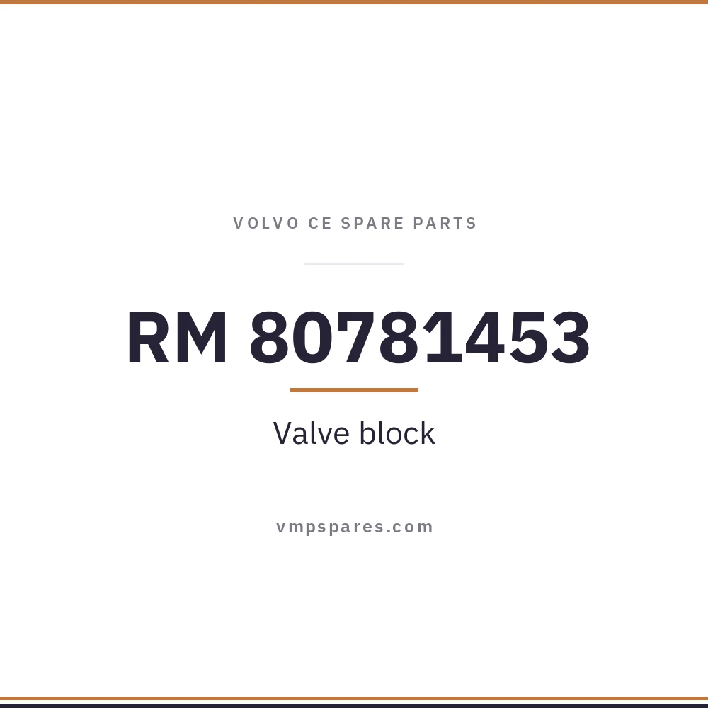 RM 80781453 – Valve block