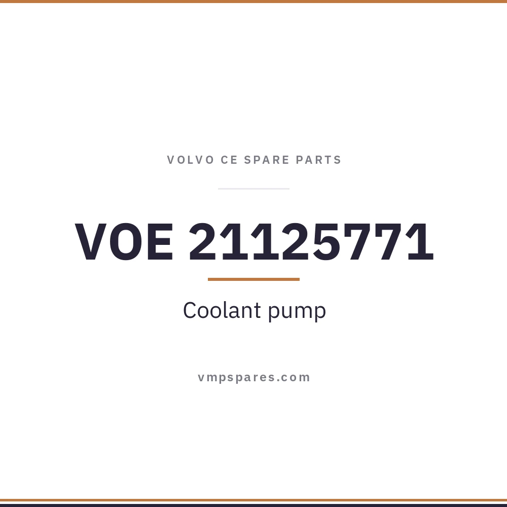 VOE 21125771 – Coolant pump