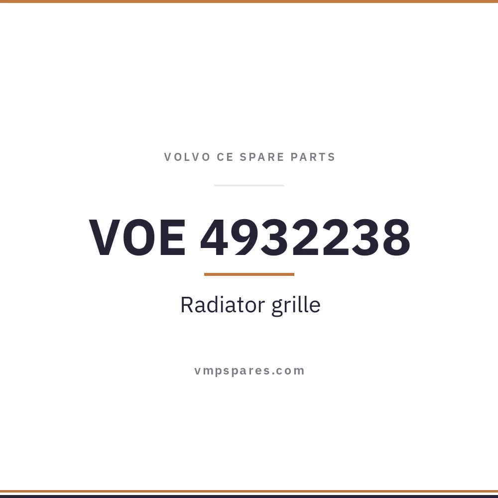 VOE 4932238 – Radiator grille