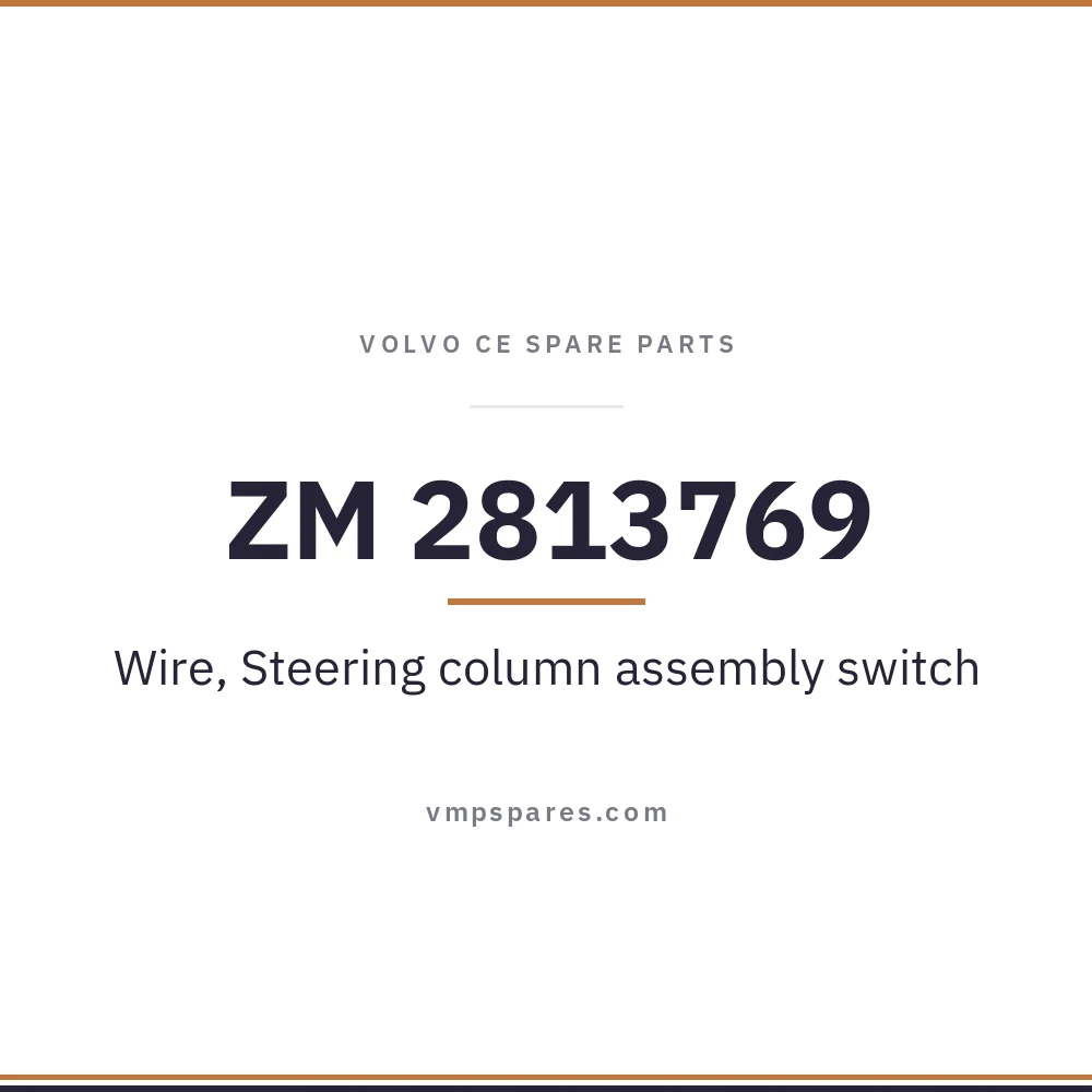 ZM 2813769 – Wire, Steering column assembly switch