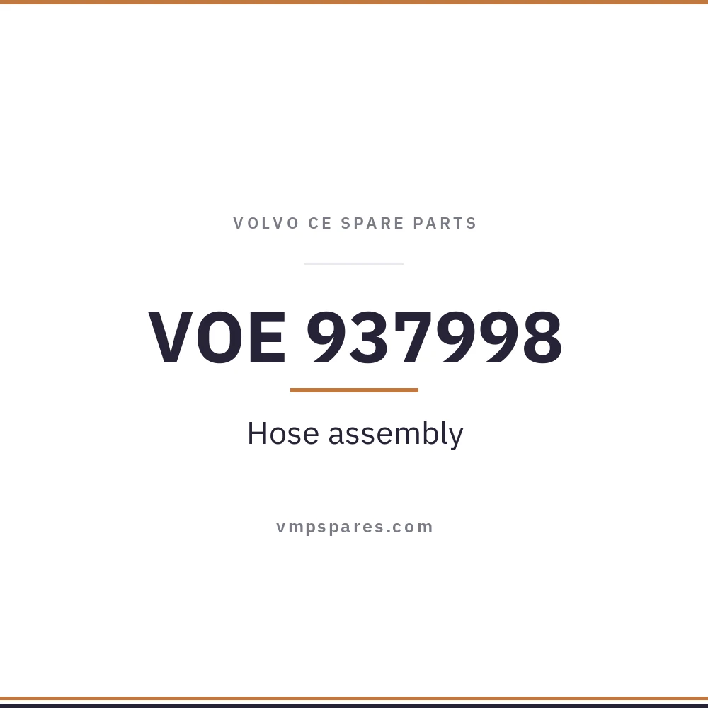 VOE 937998 – Hose assembly