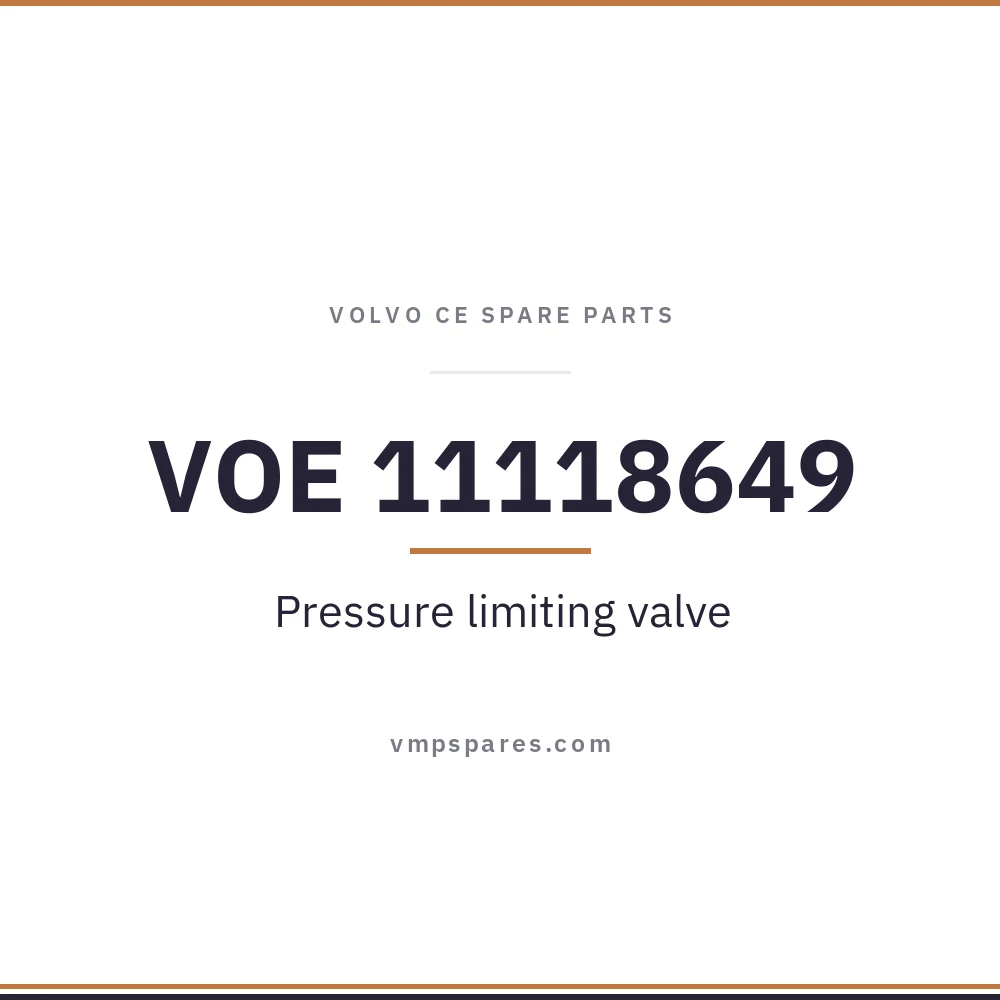 VOE 11118649 – Pressure limiting valve
