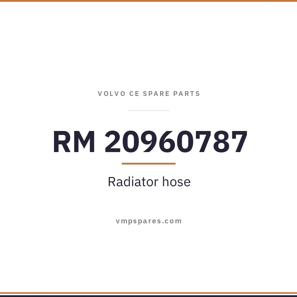 RM 20960787 – Radiator hose
