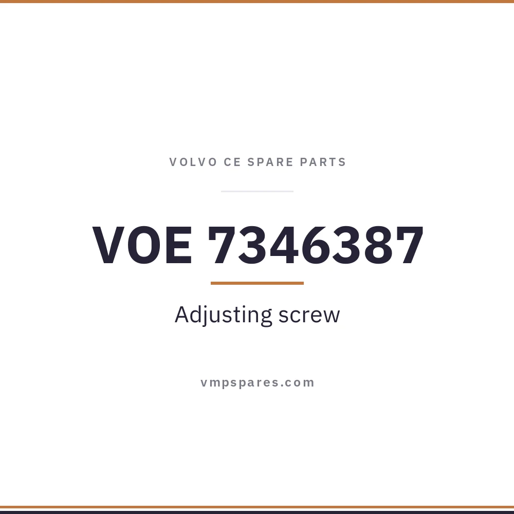 VOE 7346387 – Adjusting screw