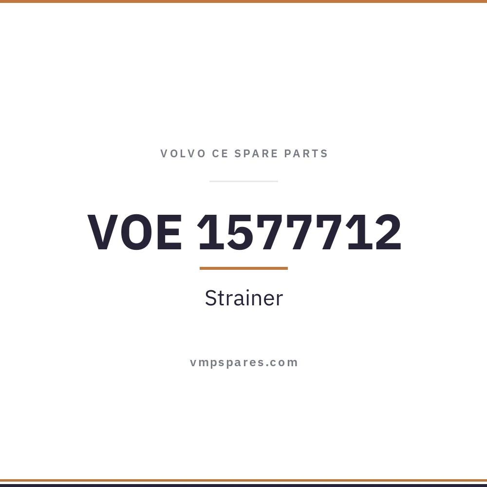 VOE 1577712 – Strainer
