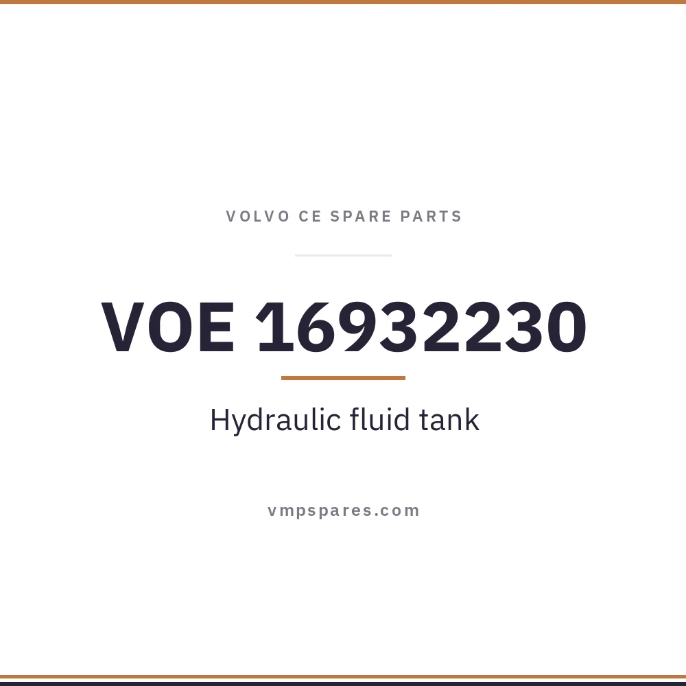 VOE 16932230 – Hydraulic fluid tank