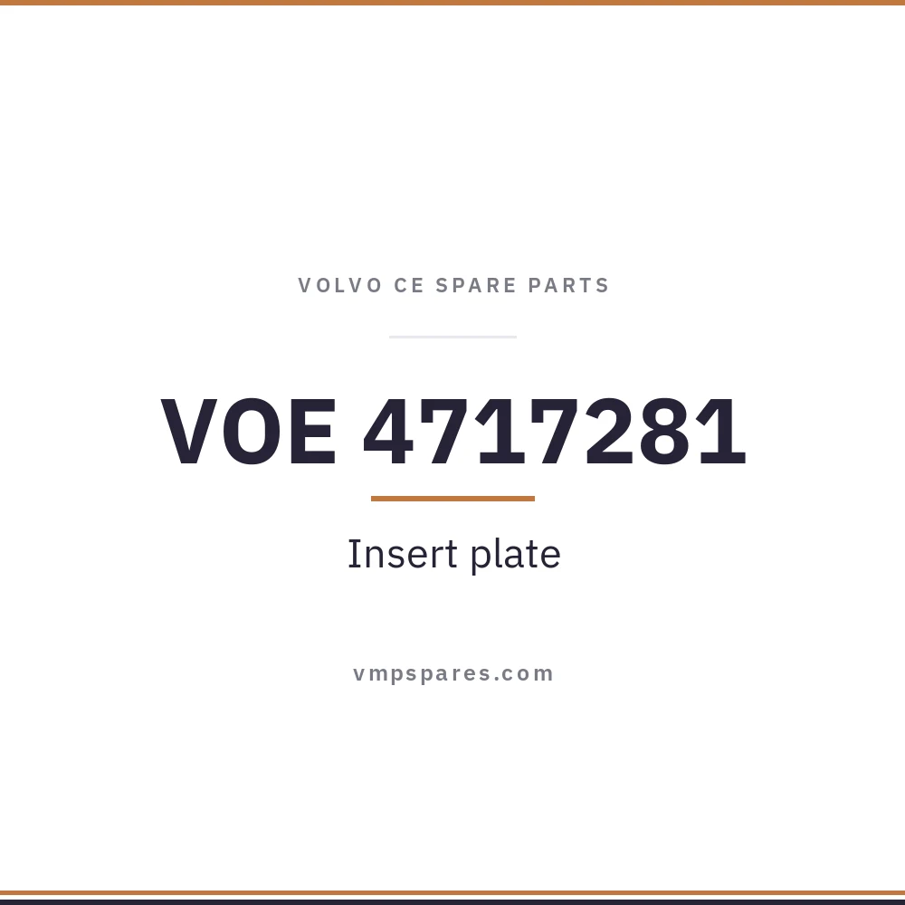 VOE 4717281 – Insert plate