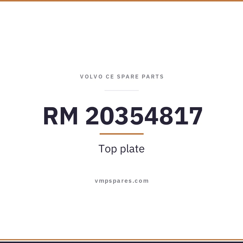 RM 20354817 – Top plate