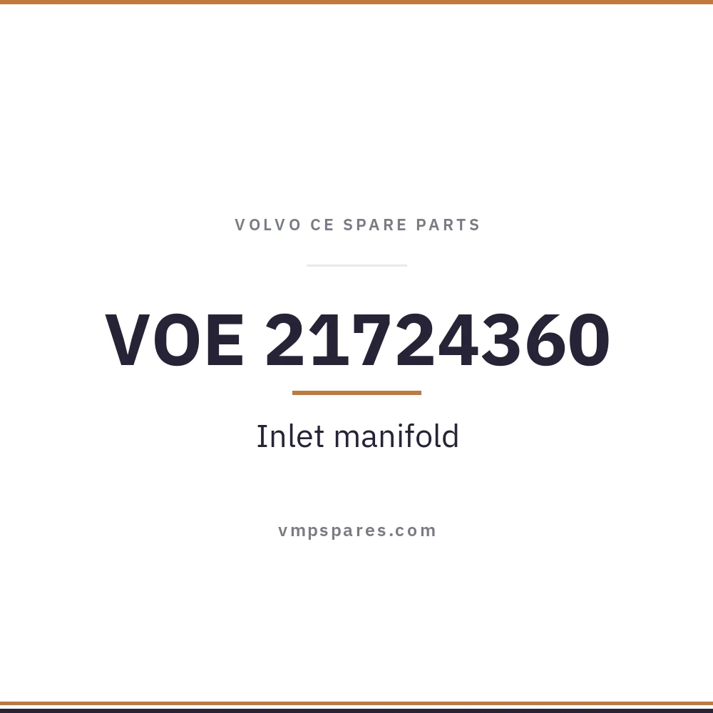 VOE 21724360 – Inlet manifold