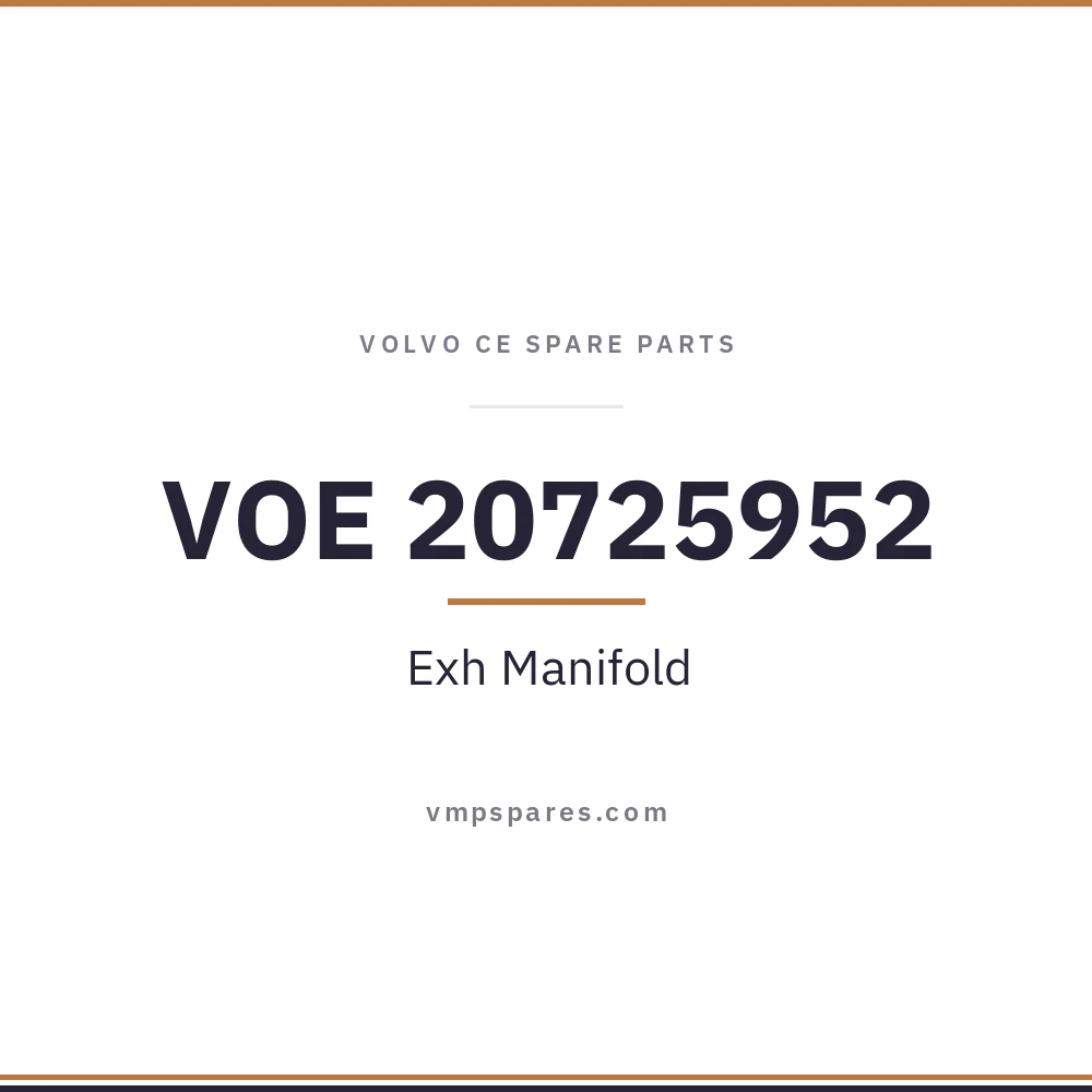 VOE 20725952 – Exh Manifold