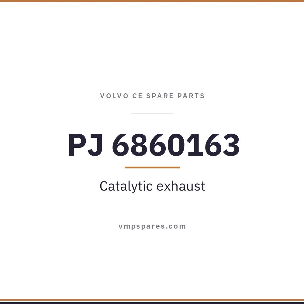 PJ 6860163 – Catalytic exhaust