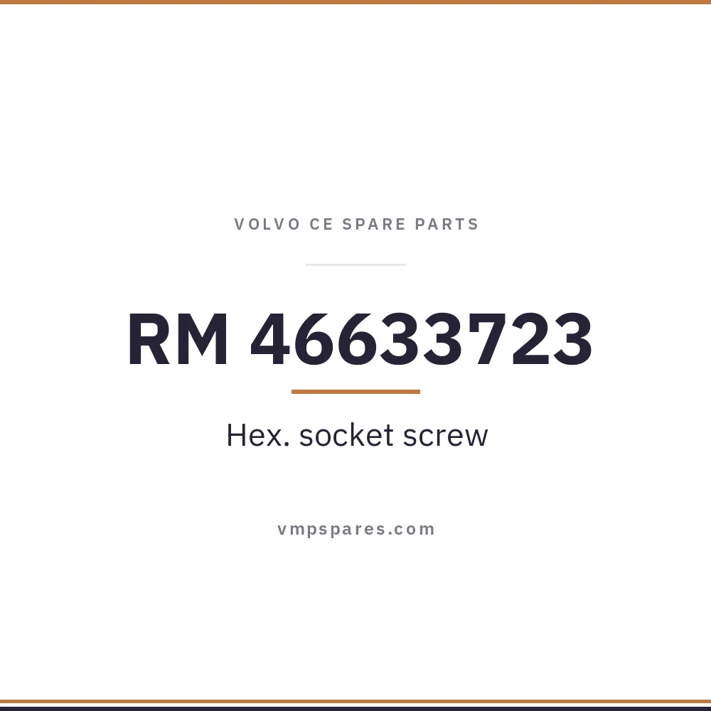 RM 46633723 – Hex. socket screw