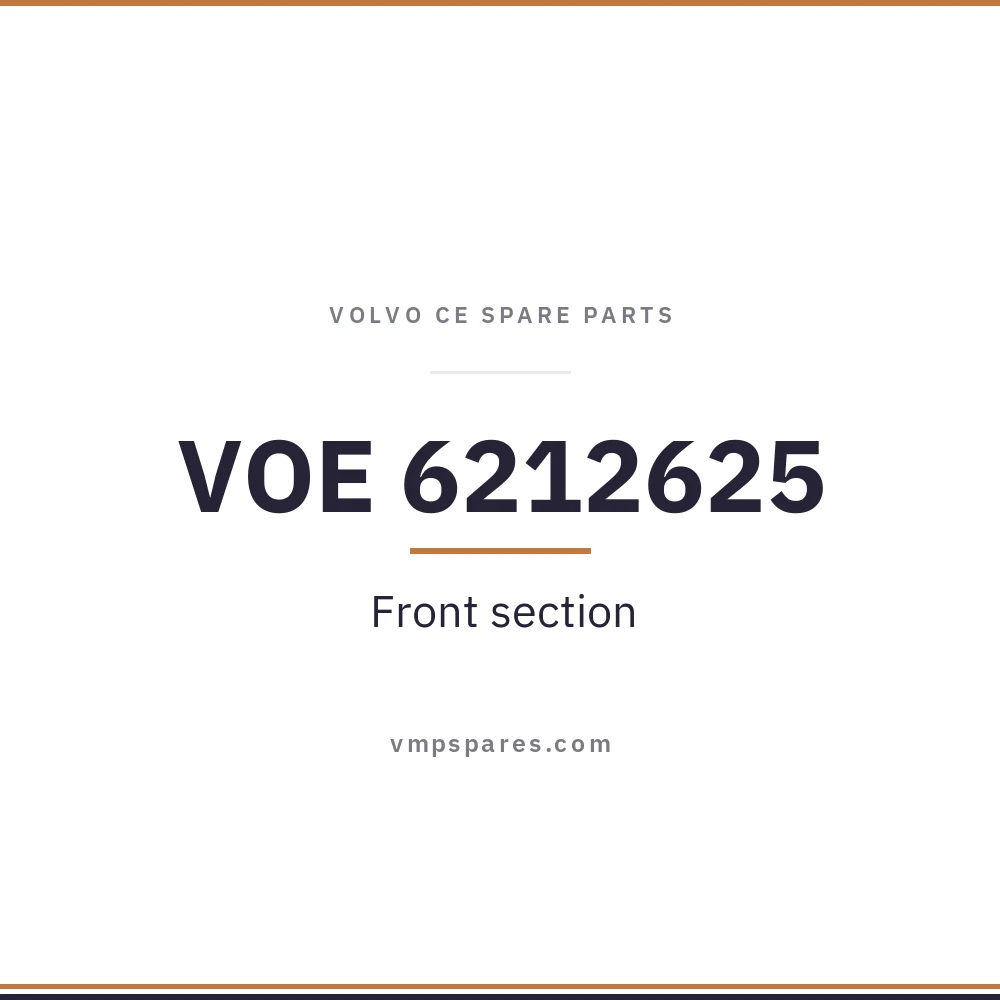 VOE 6212625 – Front section