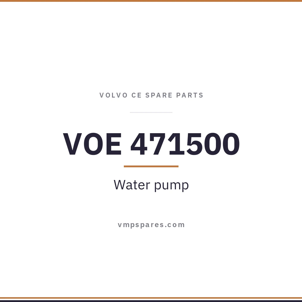 VOE 471500 – Water pump