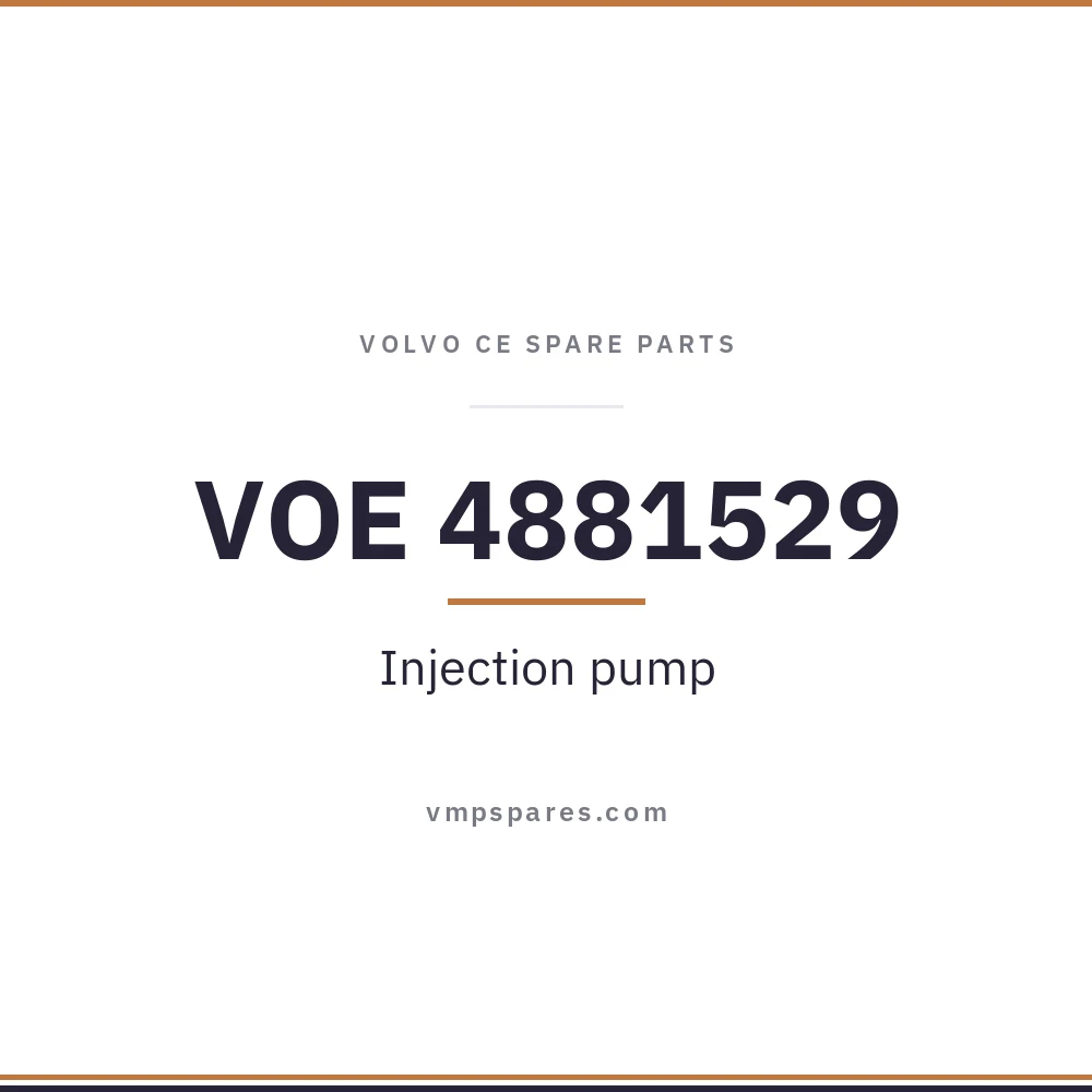 VOE 4881529 – Injection pump