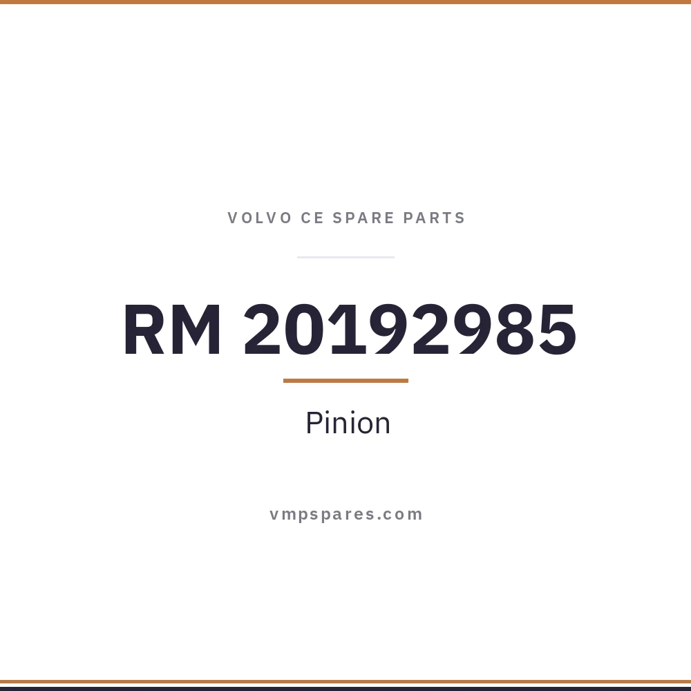 RM 20192985 – Pinion