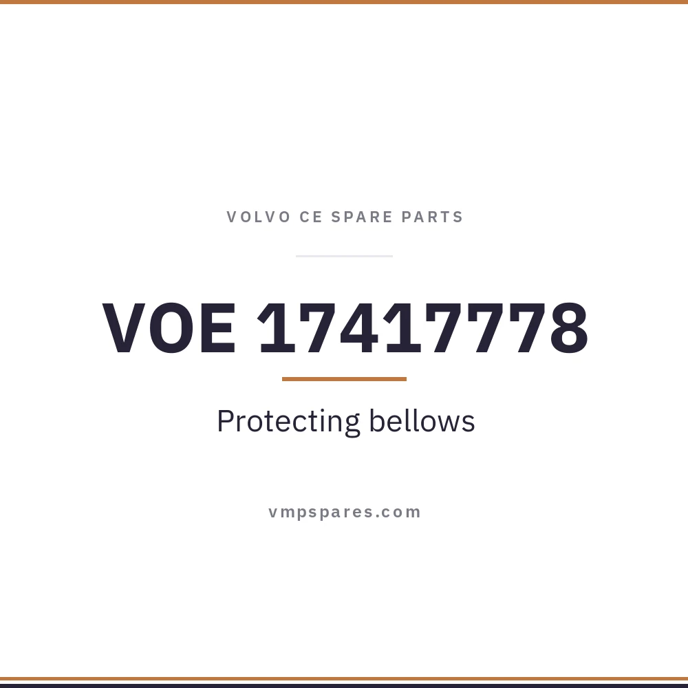 VOE 17417778 – Protecting bellows