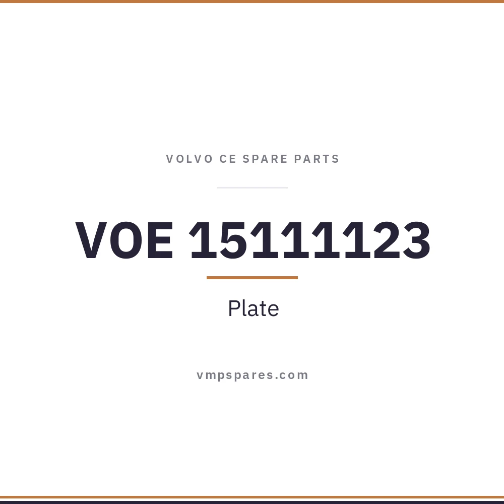 VOE 15111123 – Plate