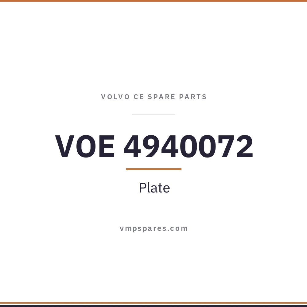 VOE 4940072 – Plate