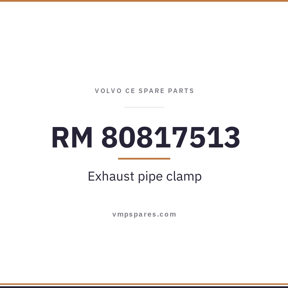 RM 80817513 – Exhaust pipe clamp