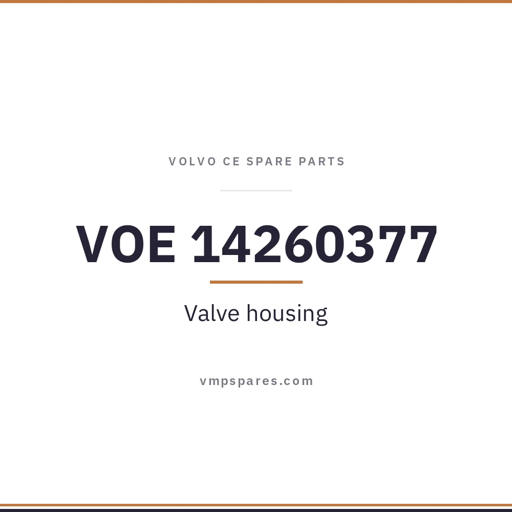 VOE 14260377 – Valve housing