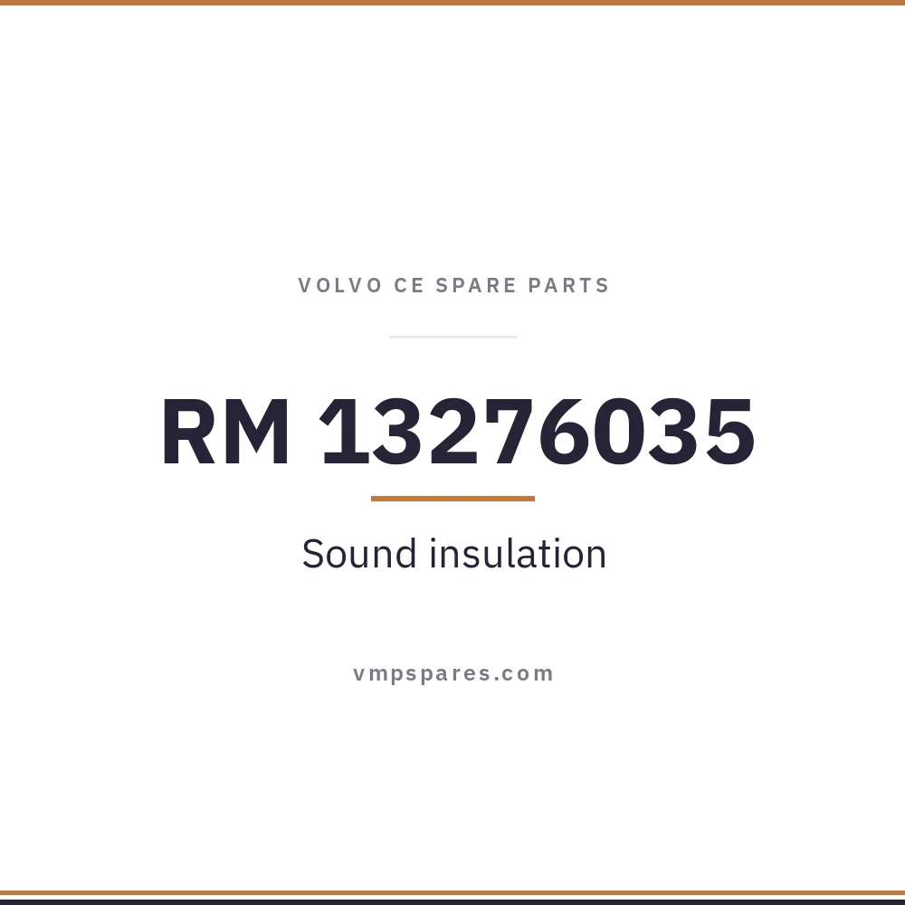 RM 13276035 – Sound insulation