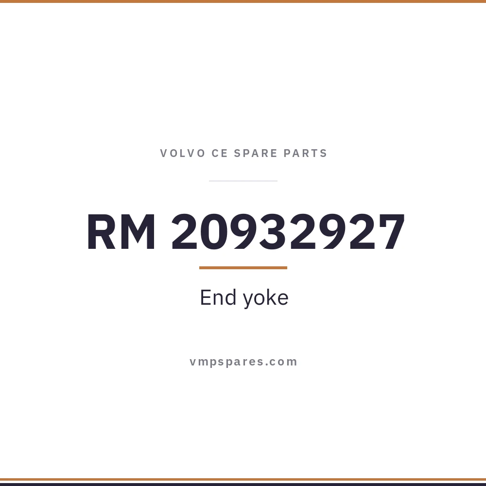 RM 20932927 – End yoke