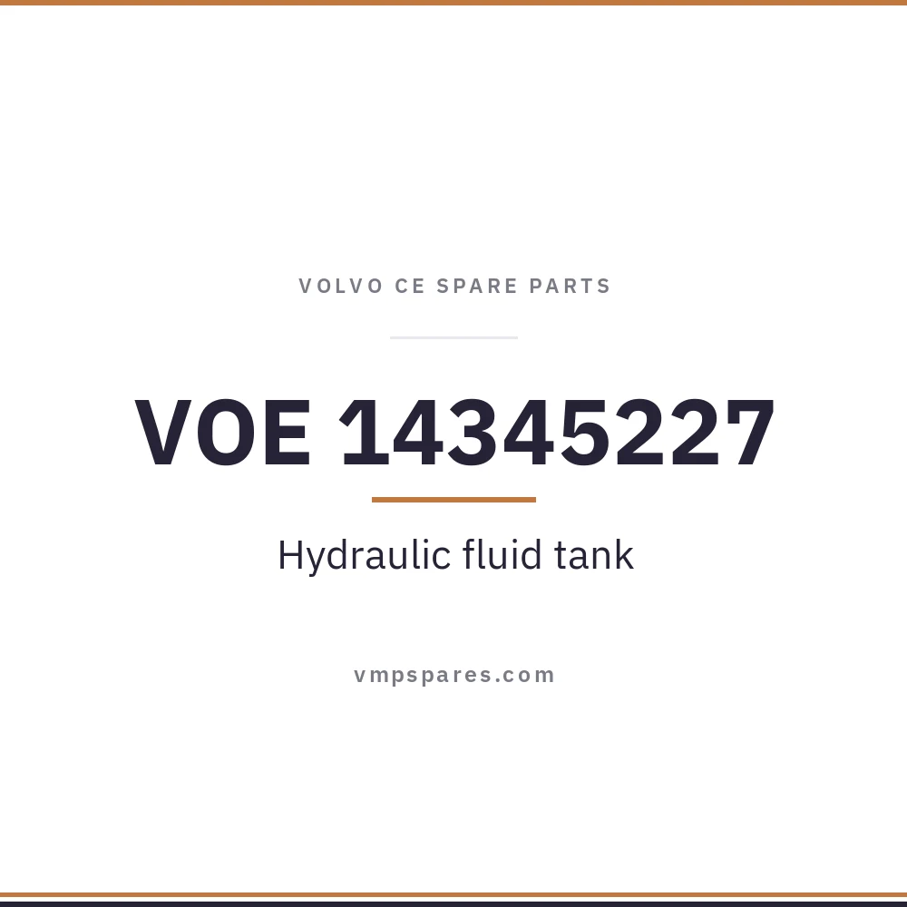 VOE 14345227 – Hydraulic fluid tank