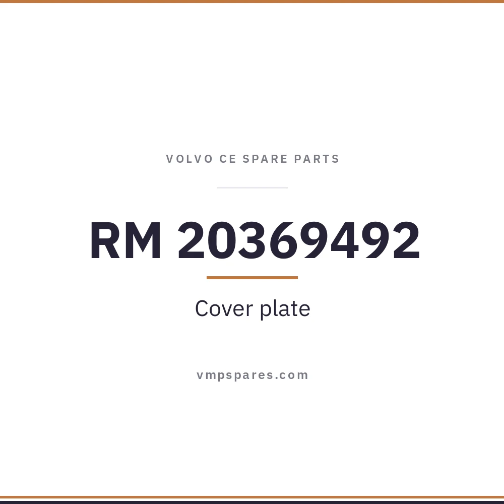 RM 20369492 – Cover plate
