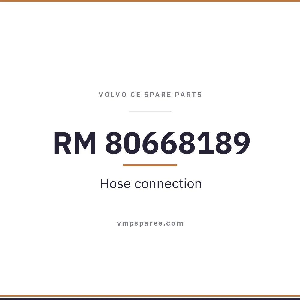 RM 80668189 – Hose connection