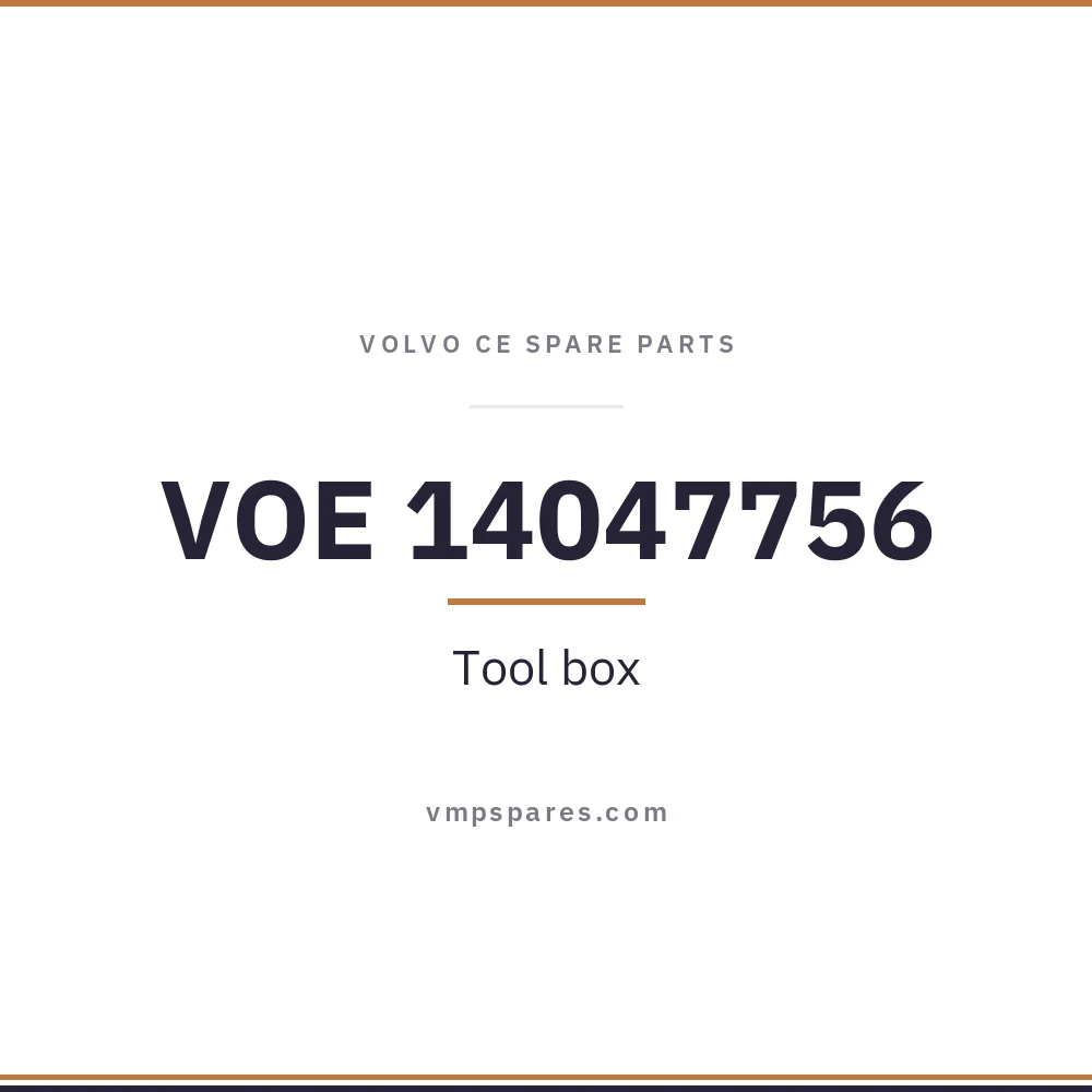 VOE 14047756 – Tool box