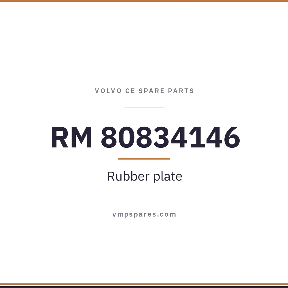 RM 80834146 – Rubber plate