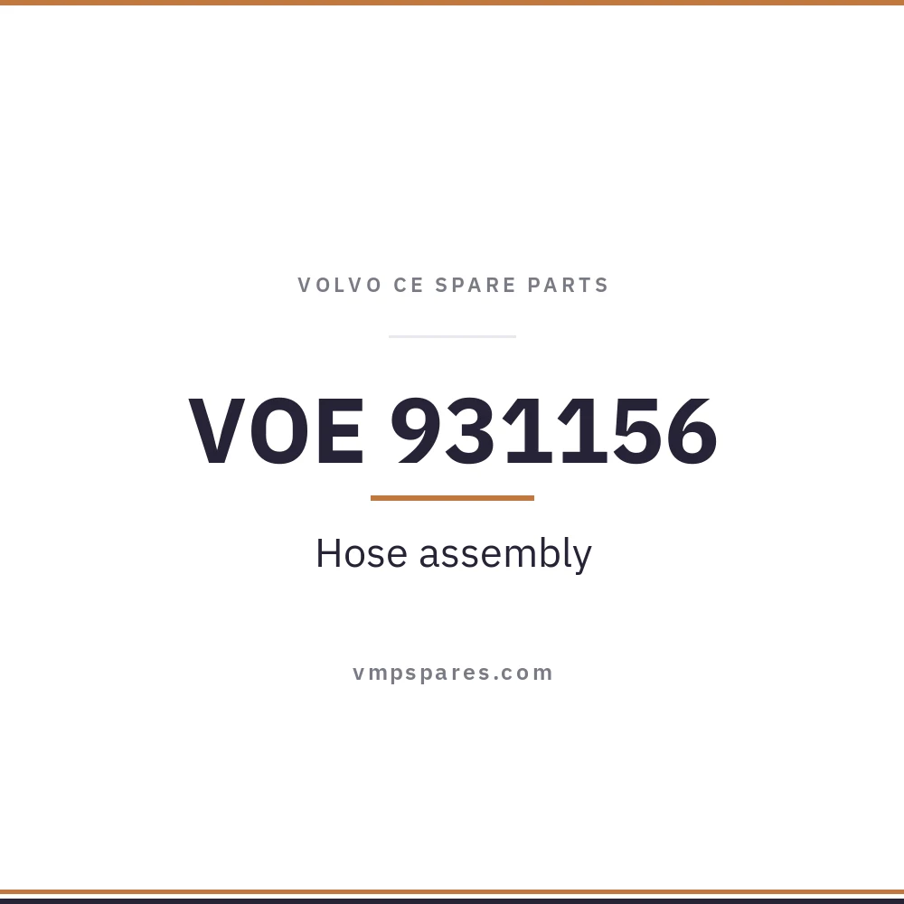 VOE 931156 – Hose assembly