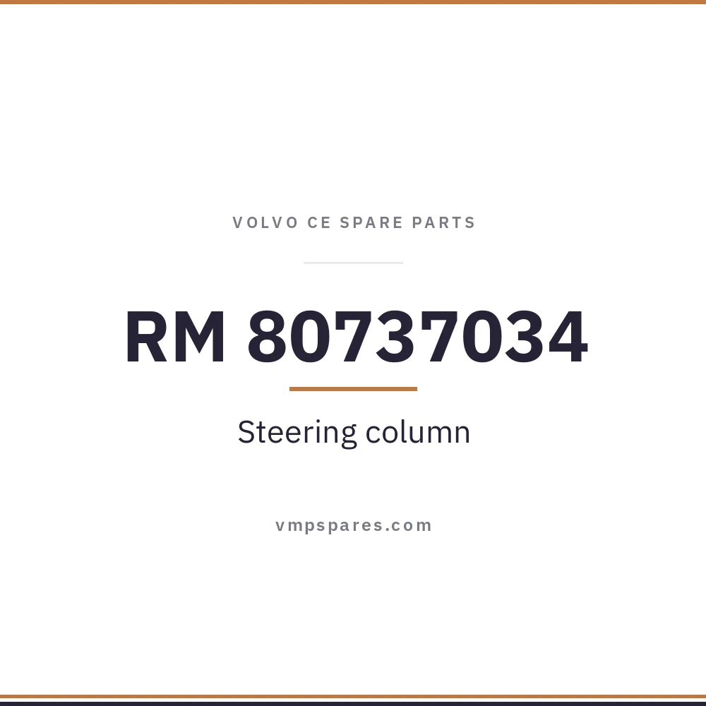 RM 80737034 – Steering column