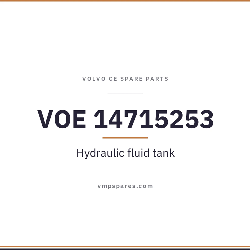 VOE 14715253 – Hydraulic fluid tank