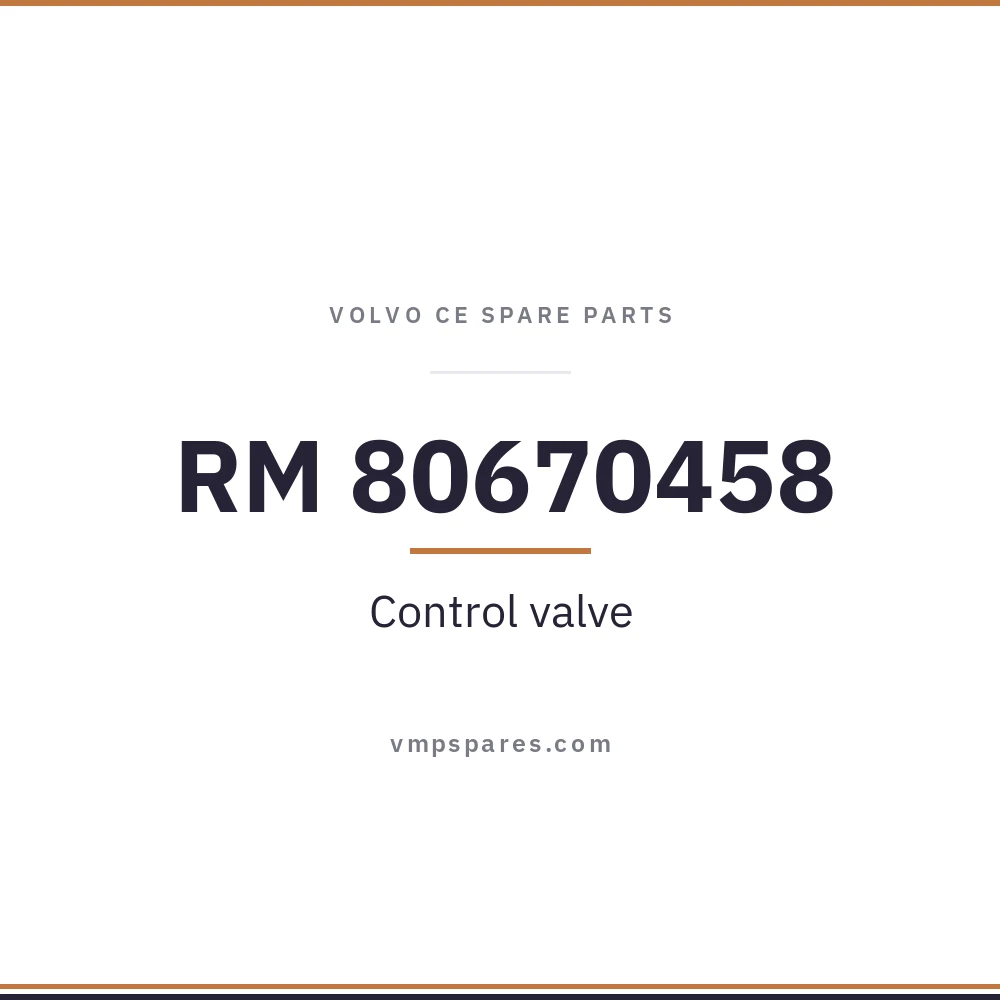 RM 80670458 – Control valve