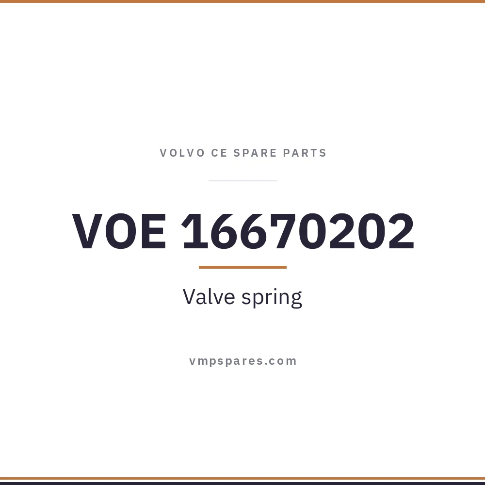VOE 16670202 – Valve spring