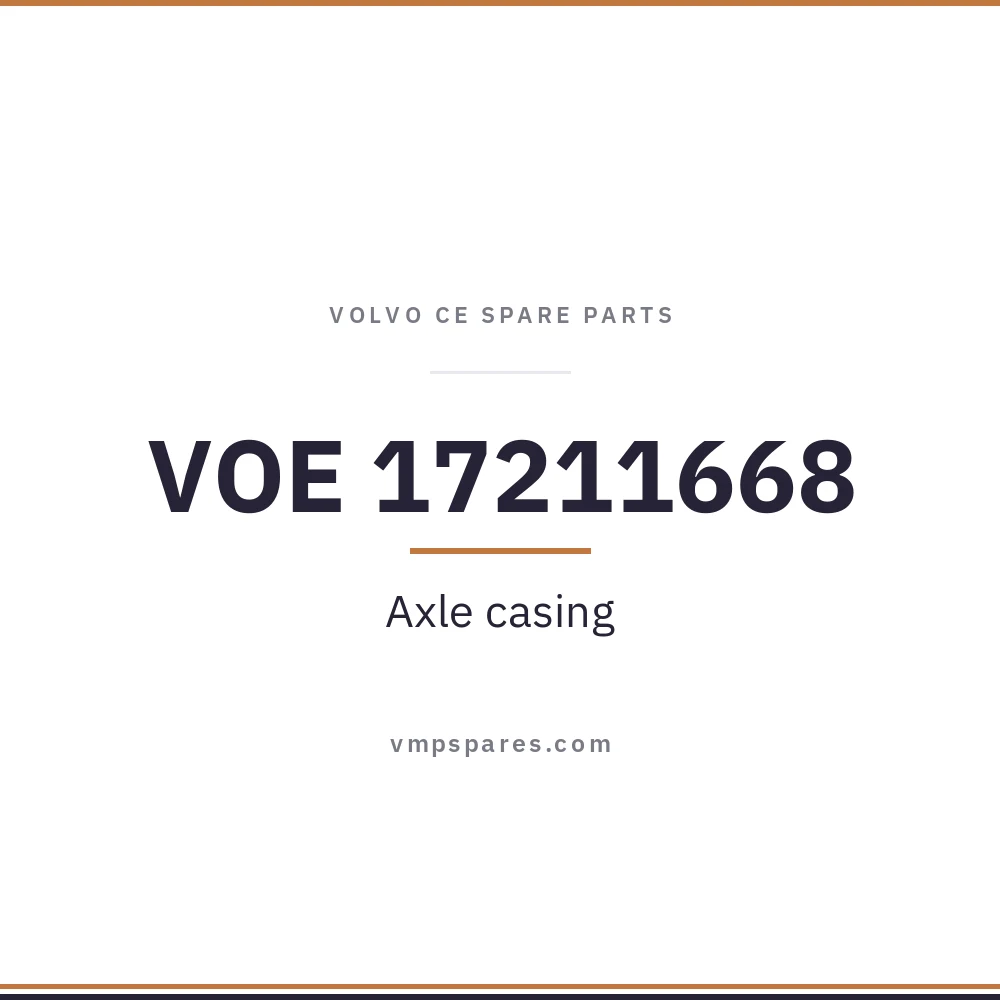 VOE 17211668 – Axle casing