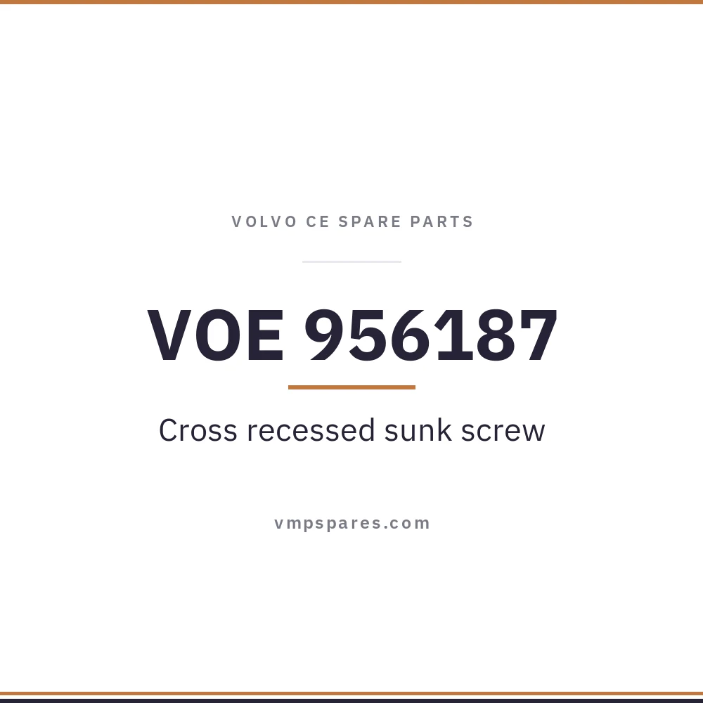 VOE 956187 – Cross recessed sunk screw