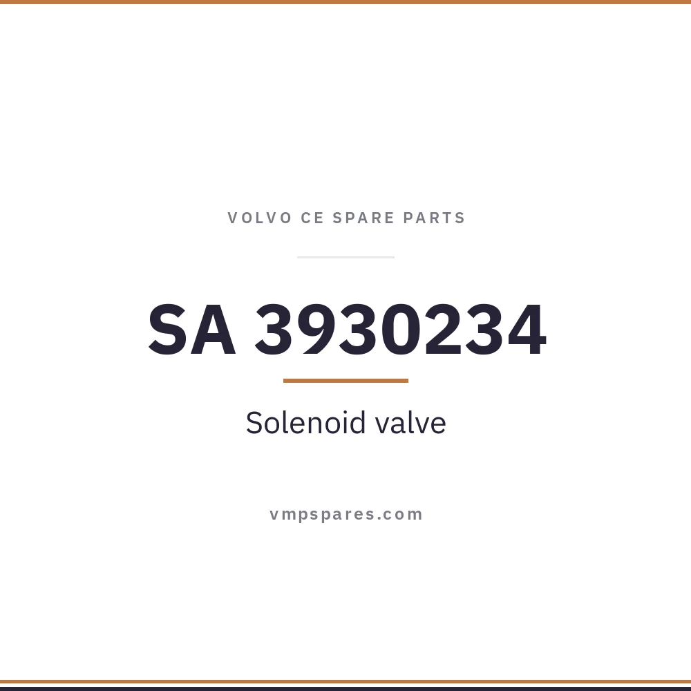 SA 3930234 – Solenoid valve