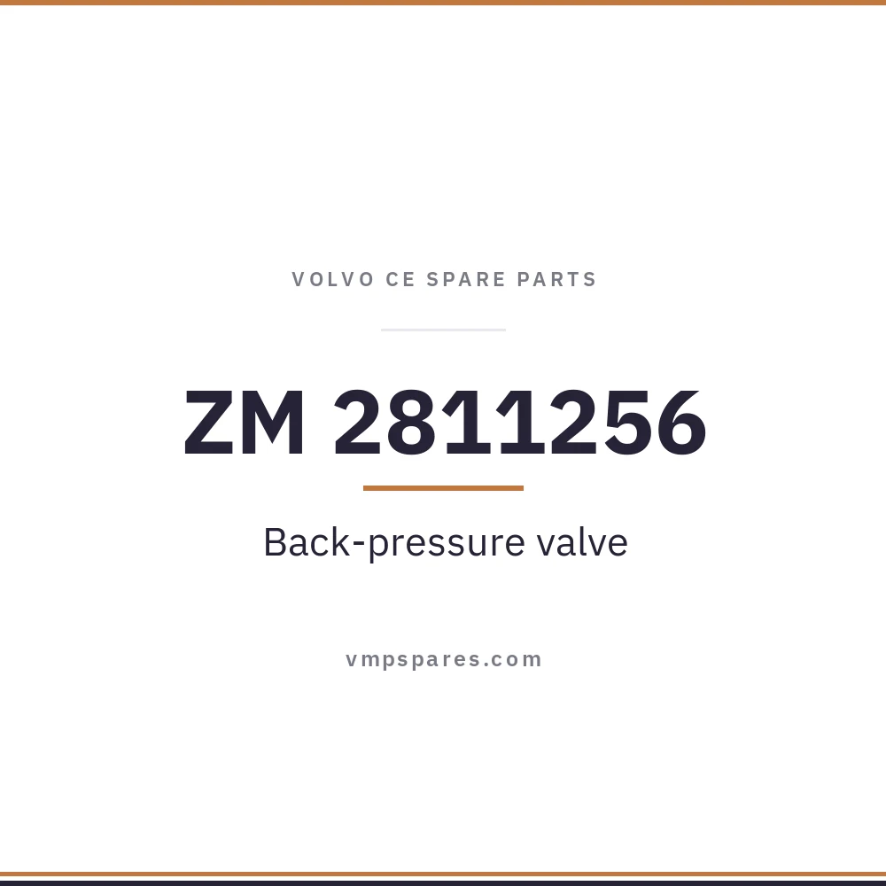 ZM 2811256 – Back-pressure valve