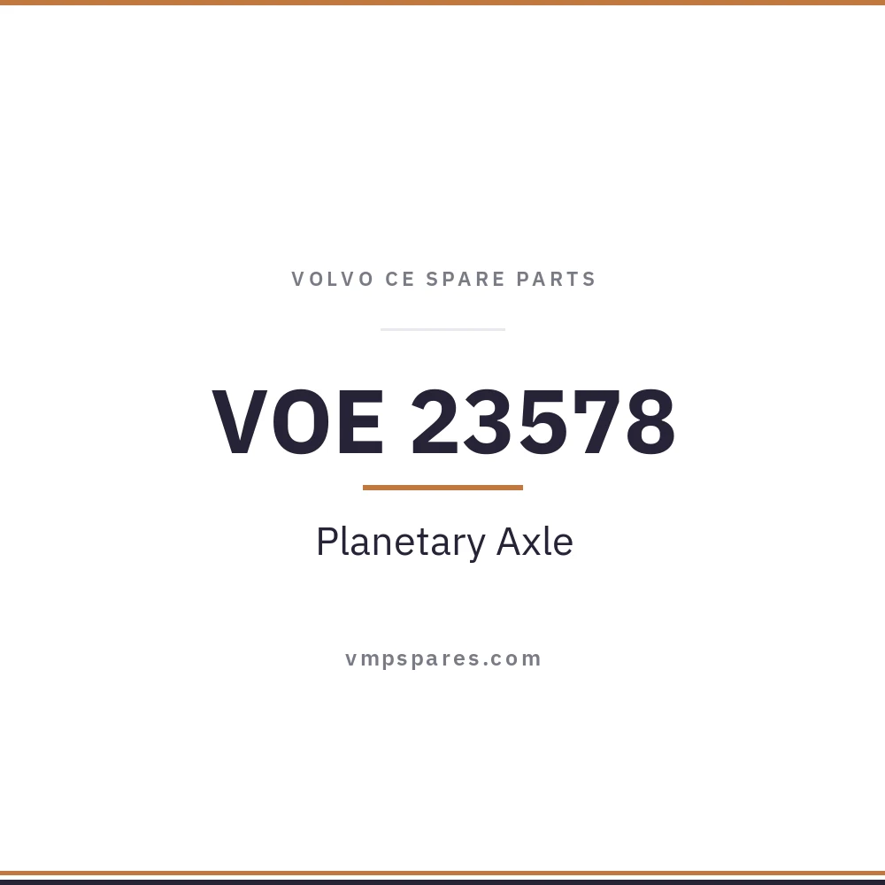 VOE 23578 – Planetary Axle