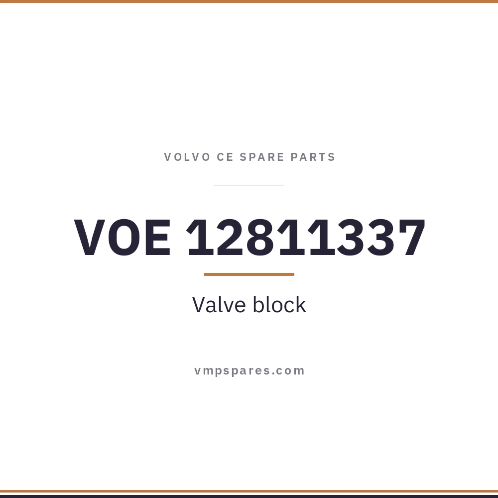 VOE 12811337 – Valve block