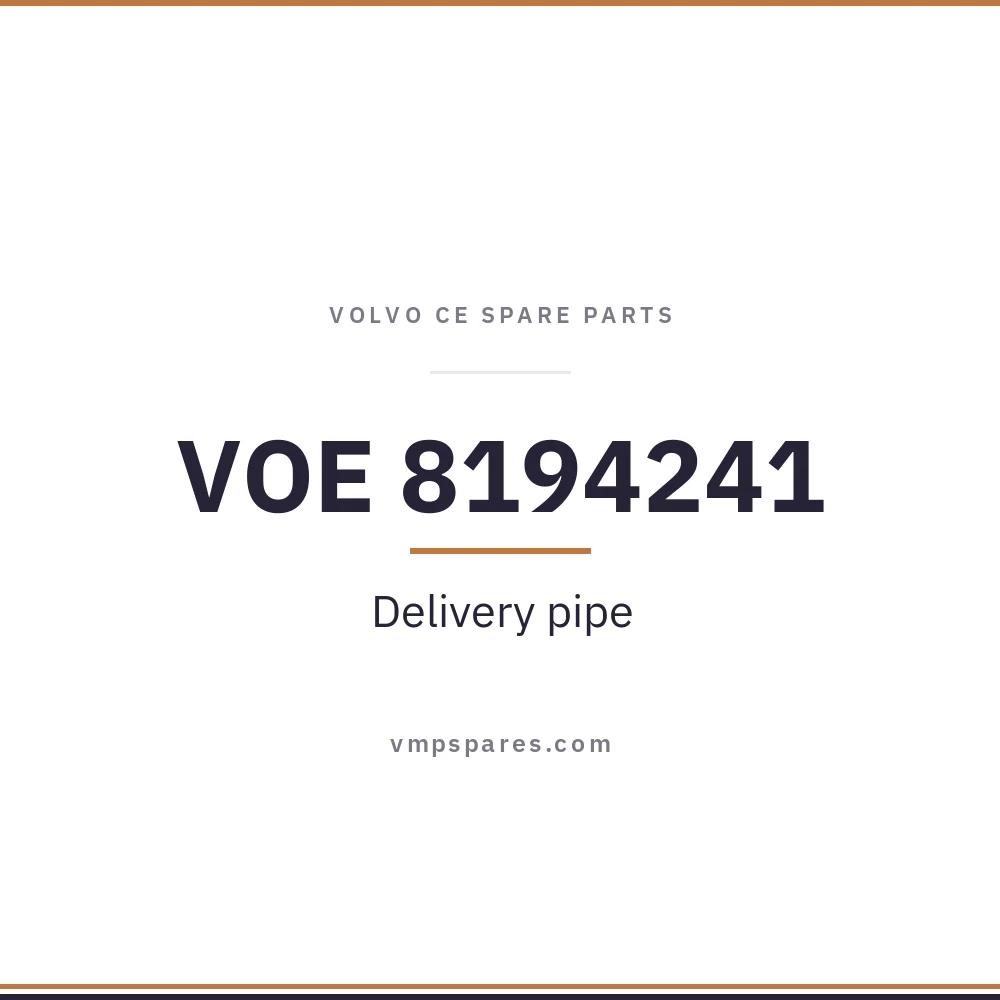 VOE 8194241 – Delivery pipe